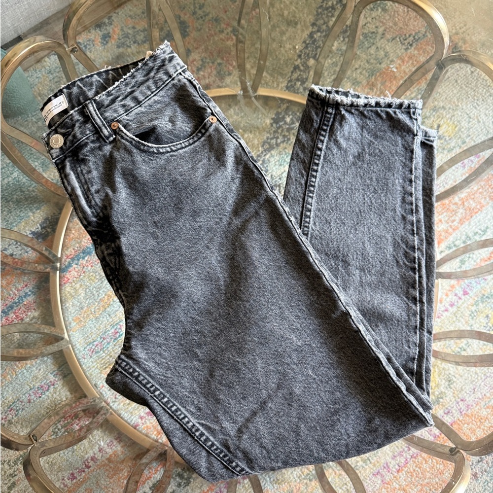 Zara  Charcoal Straight Jeans